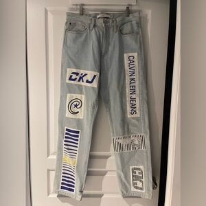 Calvin Klein American Classics High Rise Straight
Color Patch Jeans.